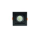 GU10 Chrome Spotlight 1X6 Black+ Black 3000k warm white and 6500k white